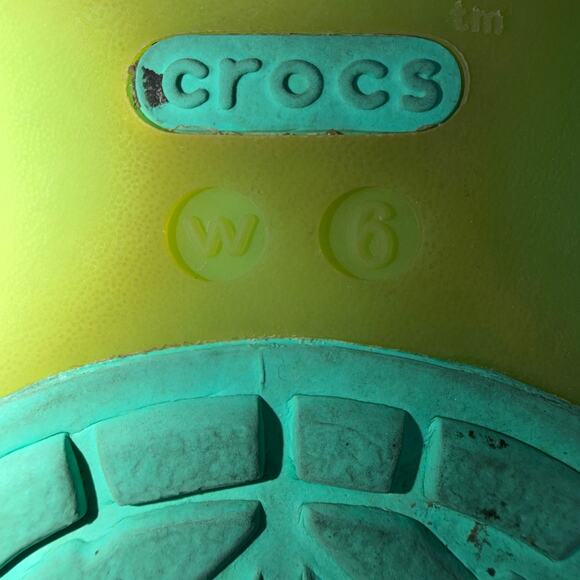 Crocs Carlie Mary Women’s Size 6 Jelly Translucent Clogs Sling back Sandals - Picture 6 of 6